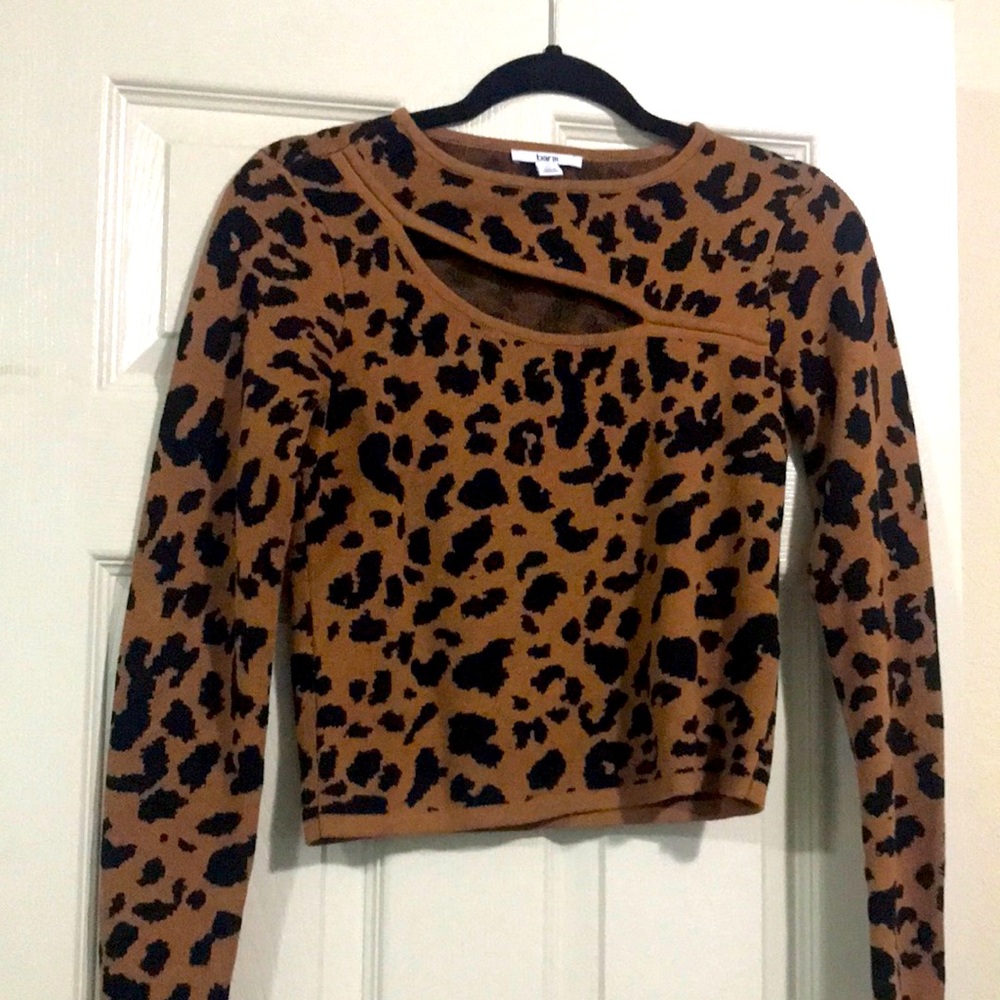 Bar III long sleeve knit top